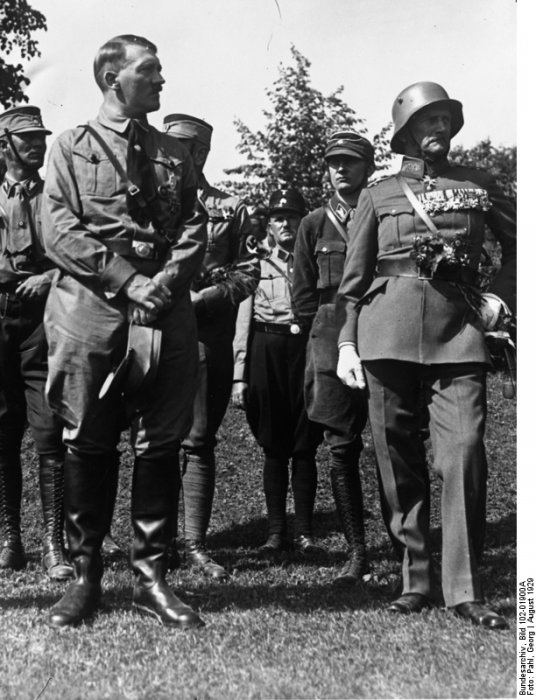 Adolf Hitler in Luitpoldhain for the 1929 Reichsparteitag
